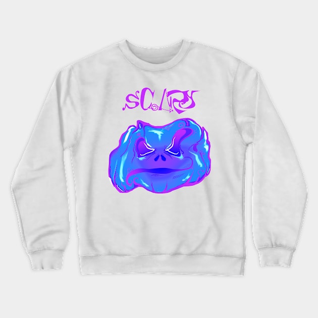 Crazy Crewneck Sweatshirt by mephobiadesigns